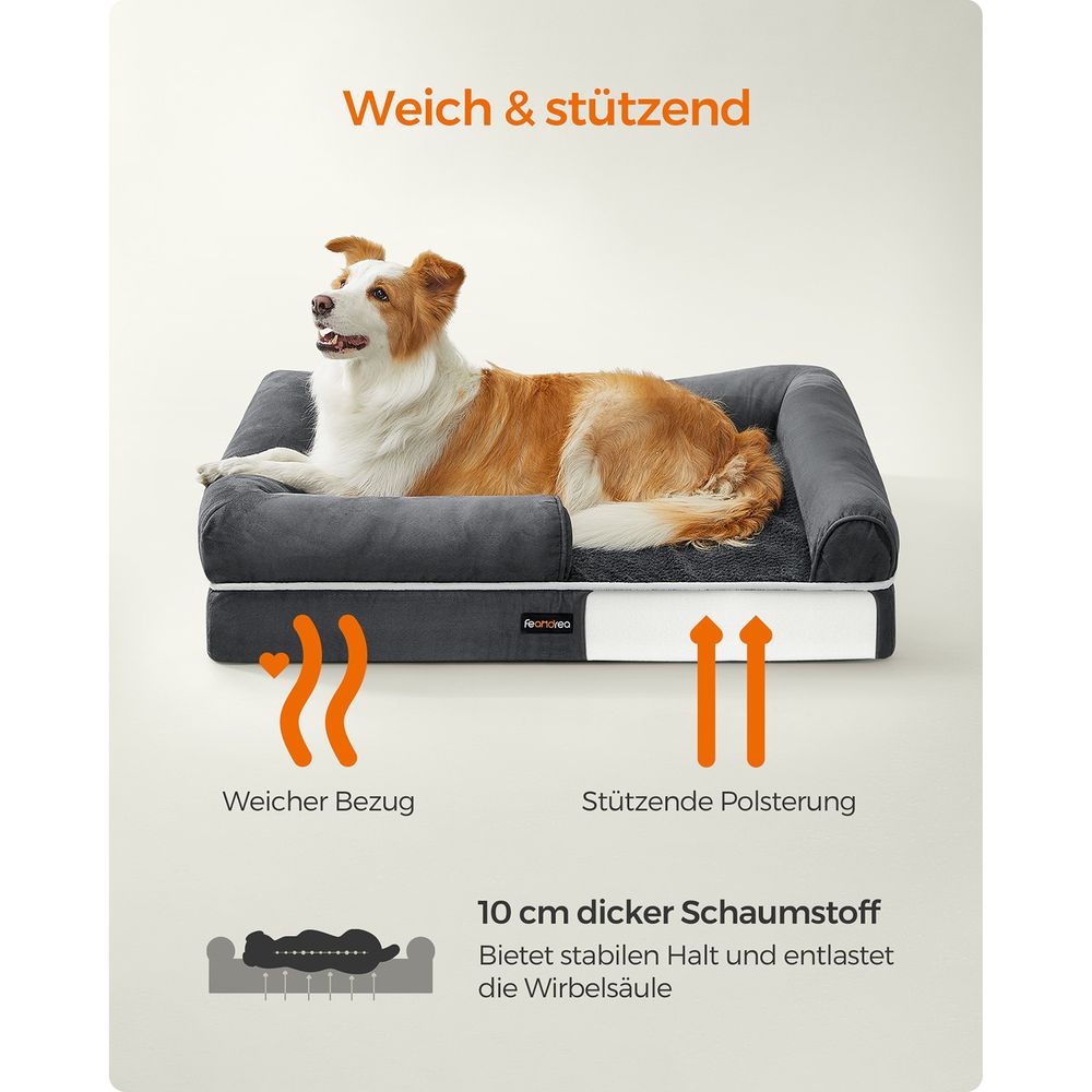 Comfortabel Hondenbed met Verhoogde Randen - Hondenmand - De Vries Meubels