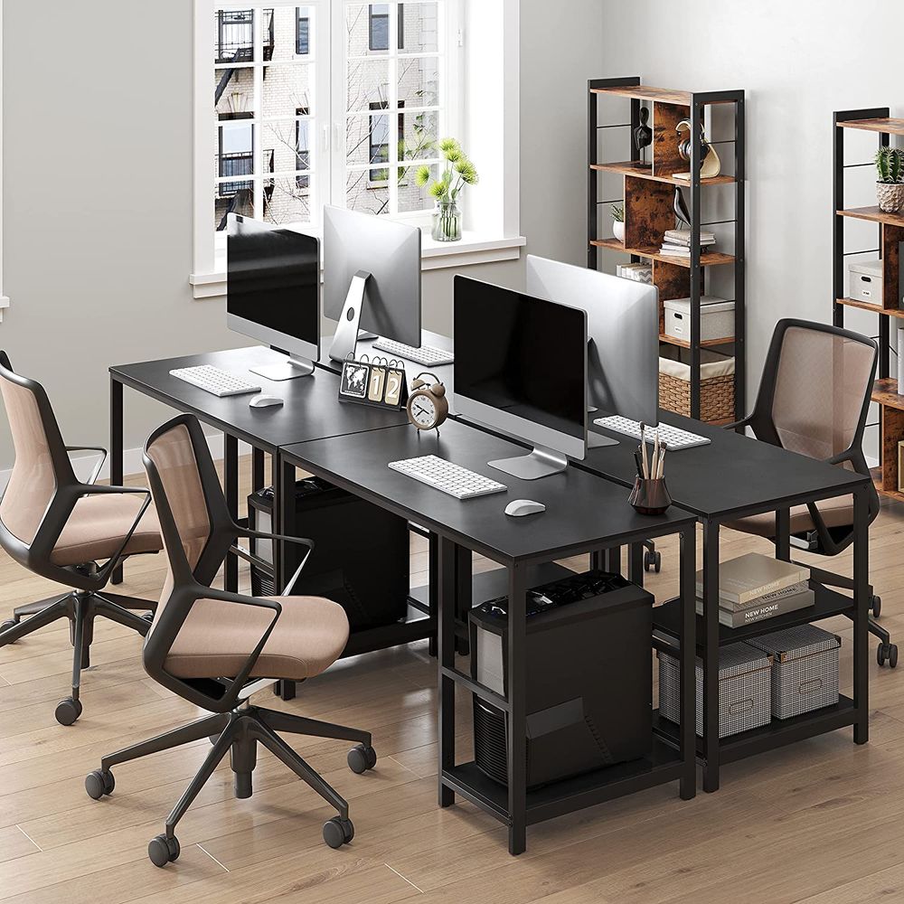 Industrieel Bureau 120 cm breed - Met Verplaatsbare Planken - De Vries Meubels
