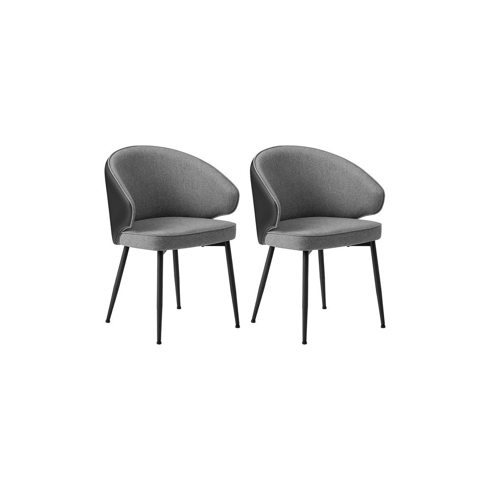 Moderne eetkamerstoelen met armleuning – Set van 2 - De Vries Meubels