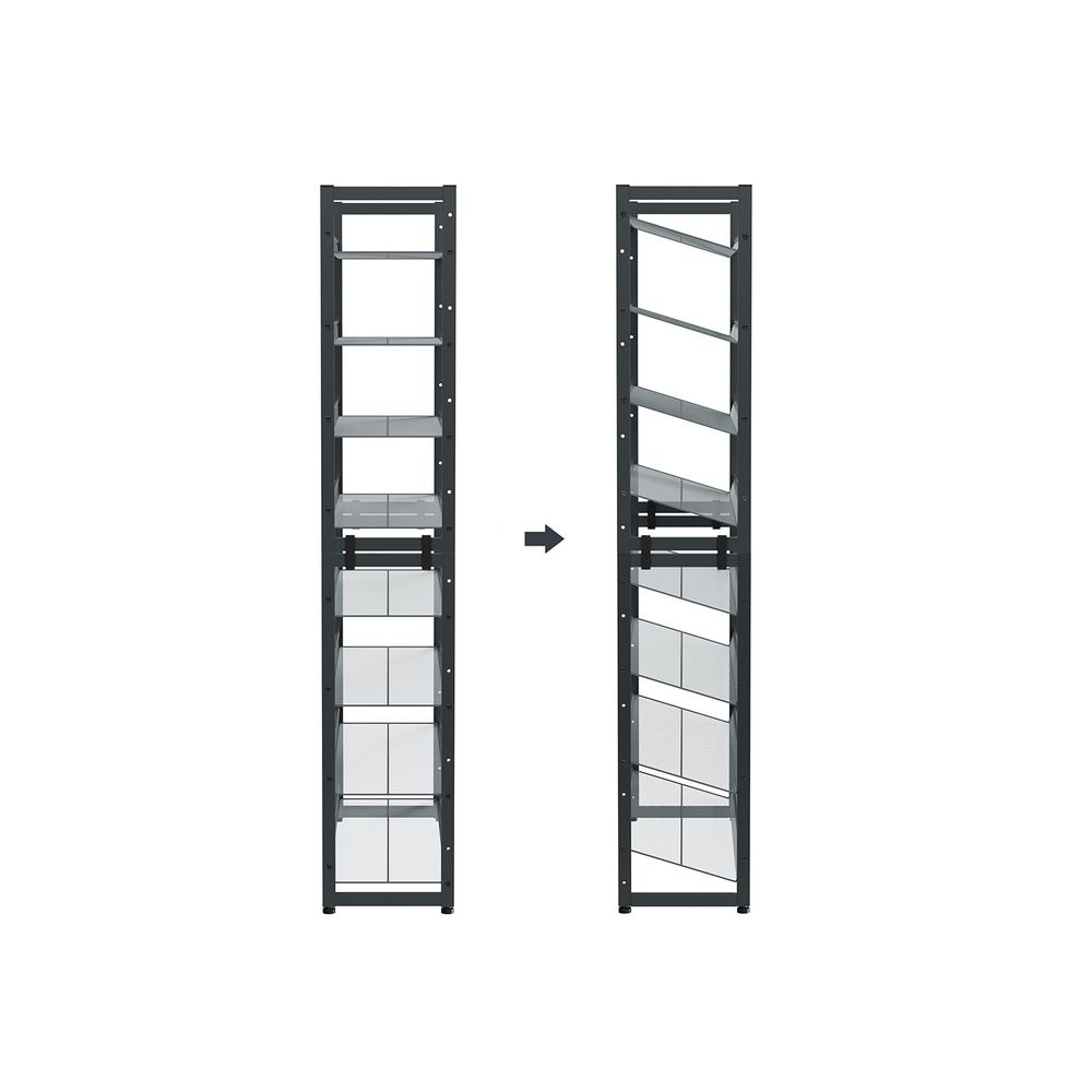 Schoenenrek 8 - laags - Stapelbaar Opbergrek - Schoenenorganizer - De Vries Meubels