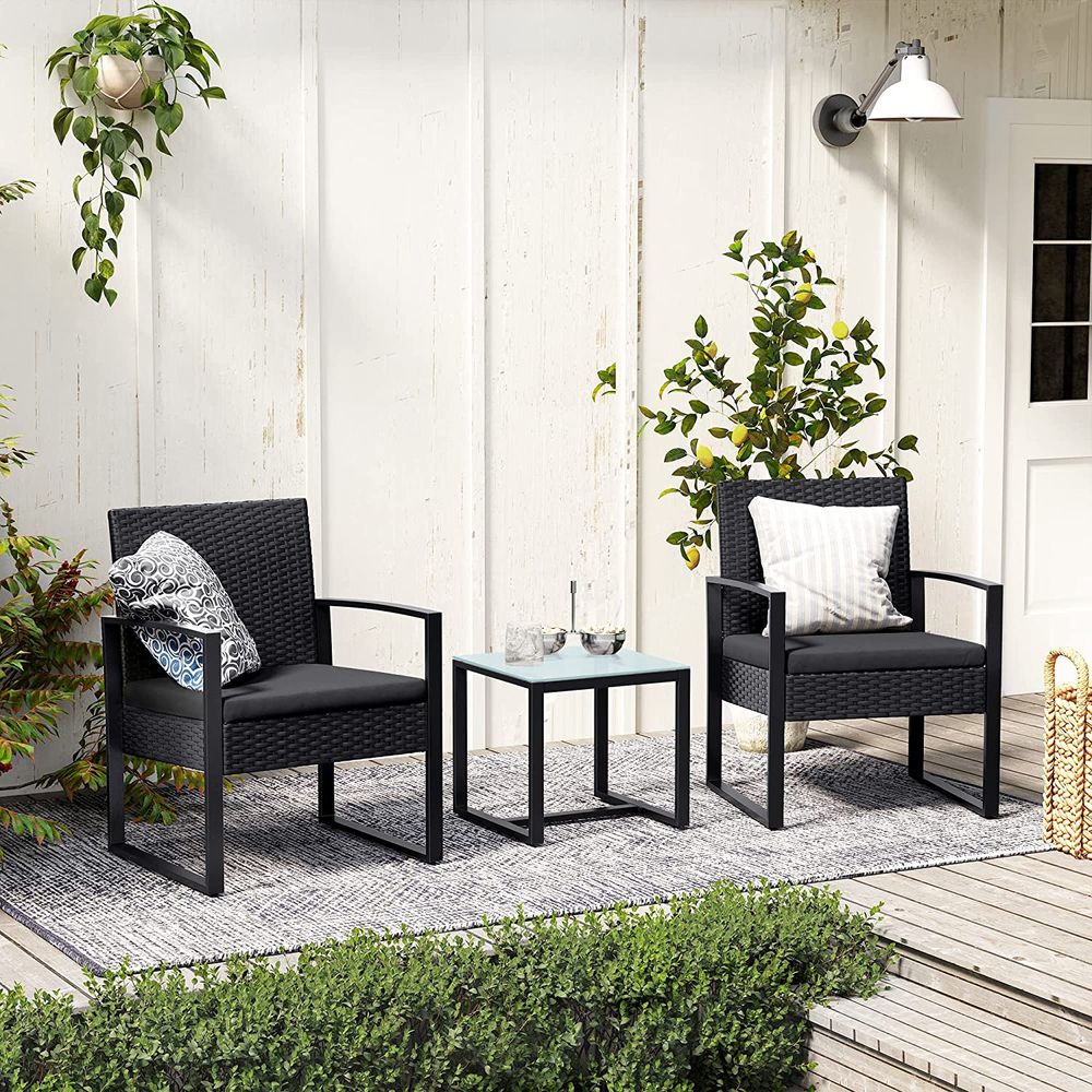 Stijlvol Balkonset met Rattanlook - De Vries Meubels